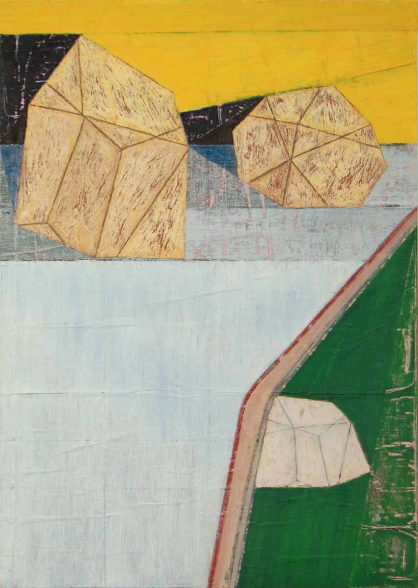 Fleshy Gems #18 | 12.5”x18” | collage, acrylic, color pencil & oil on mdf board. 2012