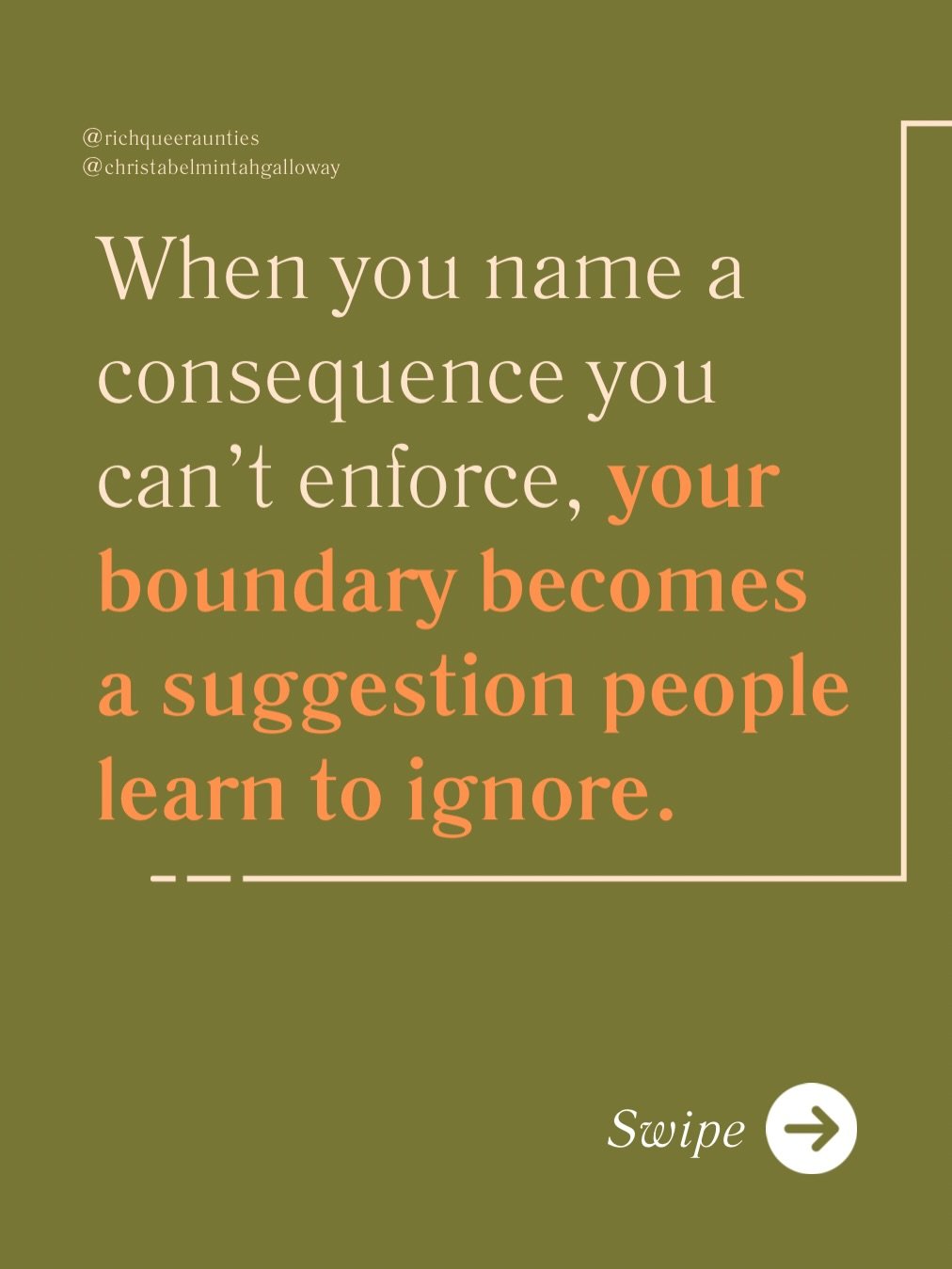 When you name a consequence you won&rsquo;t carry out, you teach people your word means nothing.

And the worst part is you end up feeling ashamed of yourself, not because you&rsquo;re &ldquo;weak,&rdquo; but because you can feel the slow erosion hap