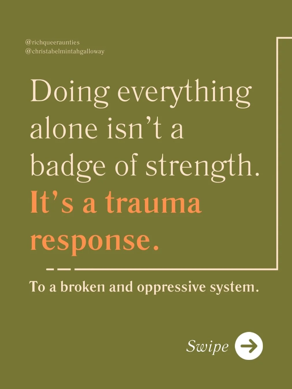 Doing everything alone looks impressive until you hit a hard week and realize you don&rsquo;t have a way to be held without disappearing first.

A lot of us learned early that needing people was unsafe, disappointing, or humiliating. So we became &ld