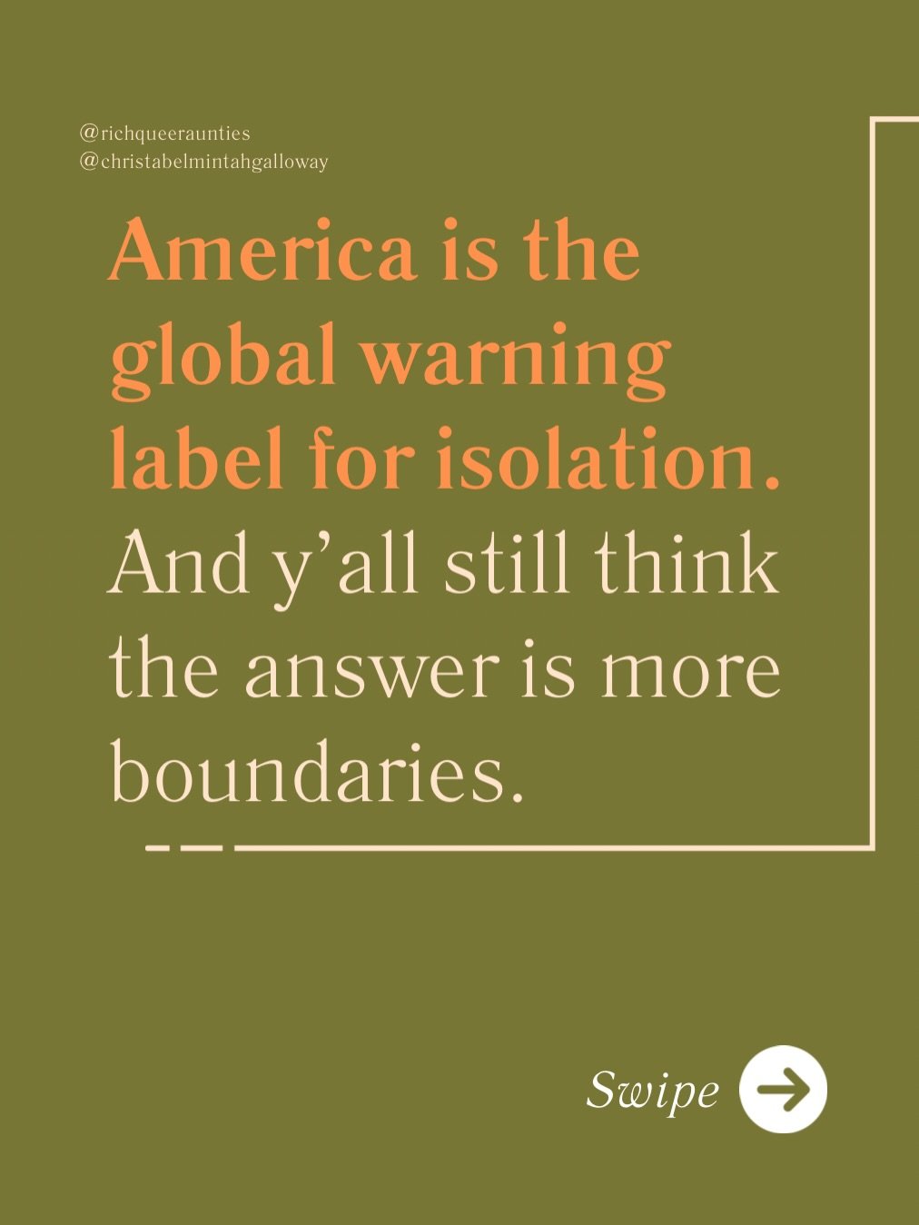 The most hyper-individualistic nation in history has decided its relational crisis needs more boundaries. As a nurse, I&rsquo;ve held the hands of countless patients dying alone while their families were too trained in independence to come together. 