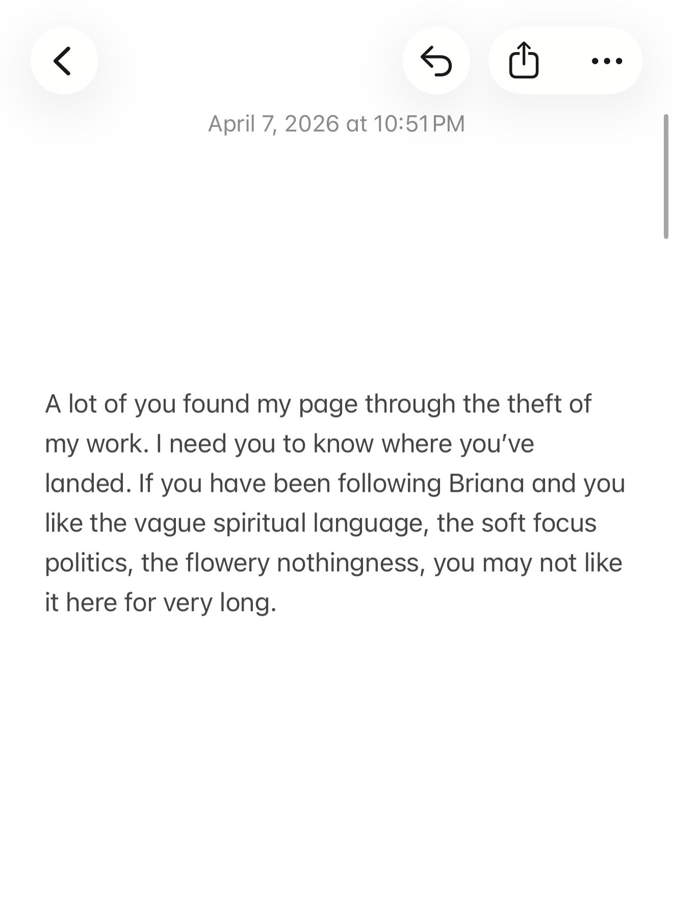 Part 3/3

I&rsquo;m not interested in being palatable. And I&rsquo;m not interested in being misunderstood just so people can stay comfortable.

A lot of people can agree that something was wrong and still move through the world the exact same way th