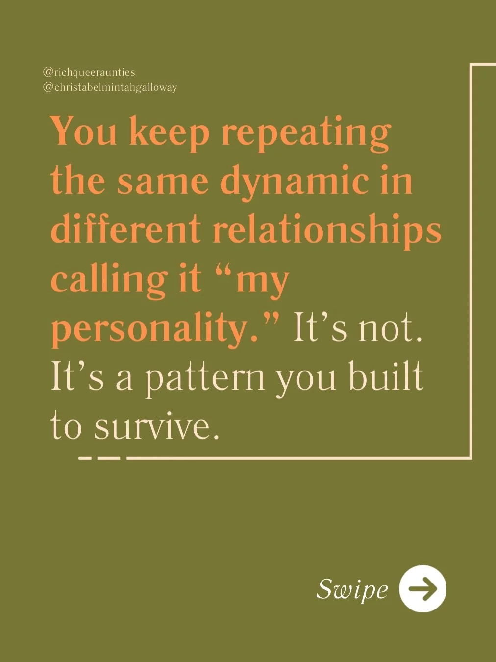 Your default pattern is not your moral identity. It&rsquo;s not &ldquo;who you are.&rdquo; It&rsquo;s what worked in the rooms that raised you.

Name it first. Then stop making everything a mystery. Stop making yourself the villain for having a nervo