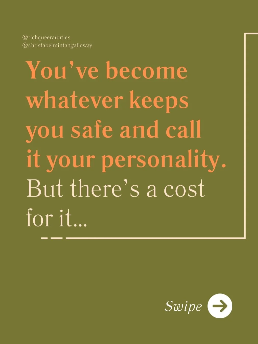 Performance is not always loud.

Sometimes it&rsquo;s the &ldquo;no worries&rdquo; you say when you are upset. 

The smile you put on before walking into the room. The opinion you soften before anyone even disagrees. The version of yourself everyone 