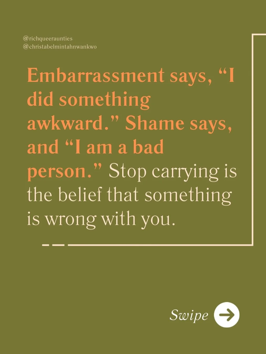 Some of you are not replaying the conversation because you are &ldquo;self-aware.&rdquo;

You are replaying it because your nervous system thinks someone else&rsquo;s disappointment is a verdict.

Embarrassment says, &ldquo;I did something awkward.&r