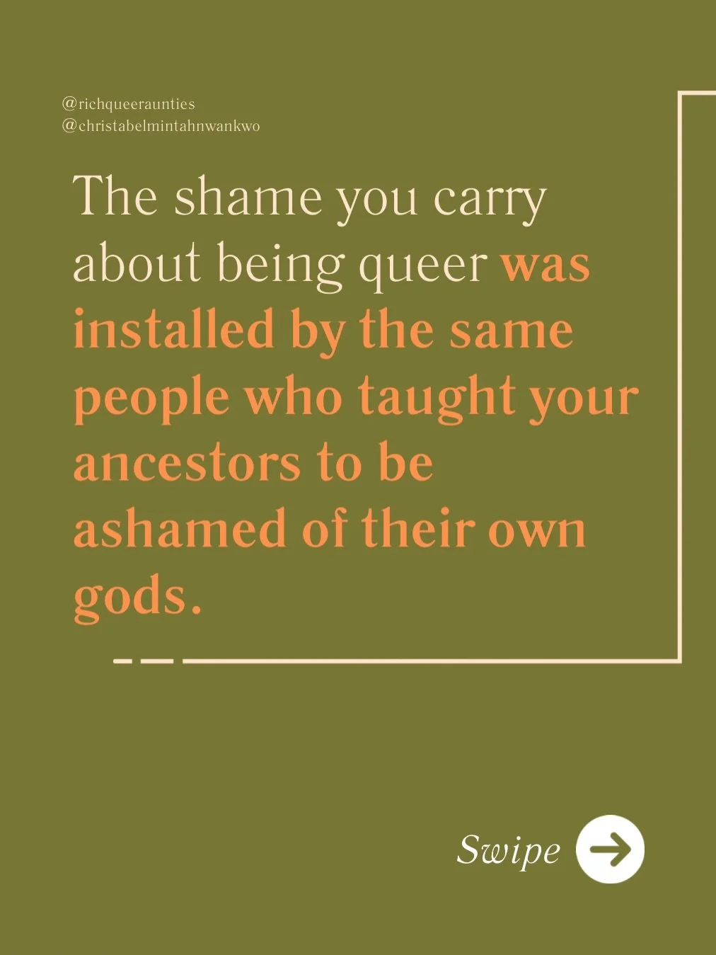 The homophobia is the colonial import. The queerness is ancestral. That is the whole argument, and most people have it exactly backwards.

The people defending &ldquo;African values&rdquo; against queerness cannot name a single god their great-grandm