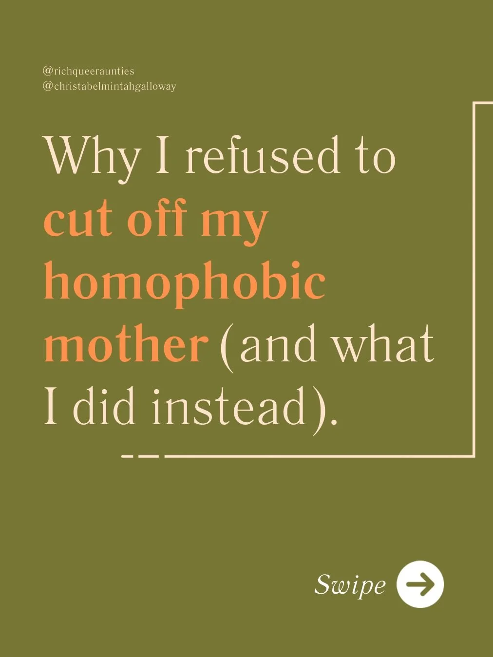 The narrative says if our parents do not accept us, we cut them off. For many that is the right choice, especially where there is abuse. But I wanted connection without shrinking, so I looked for a third door.

Not exile, not self-abandonment. Changi