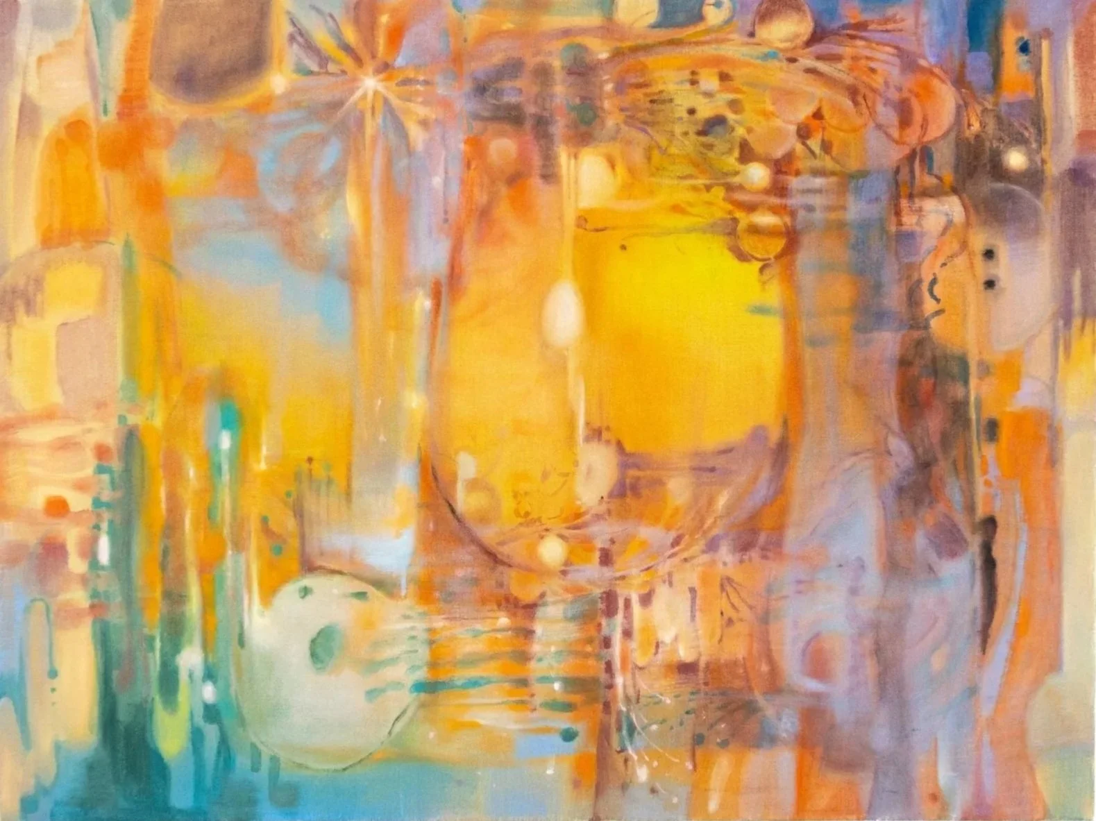 The answer you're looking for is always in shiny things oil on linen 61.5 x 81.5