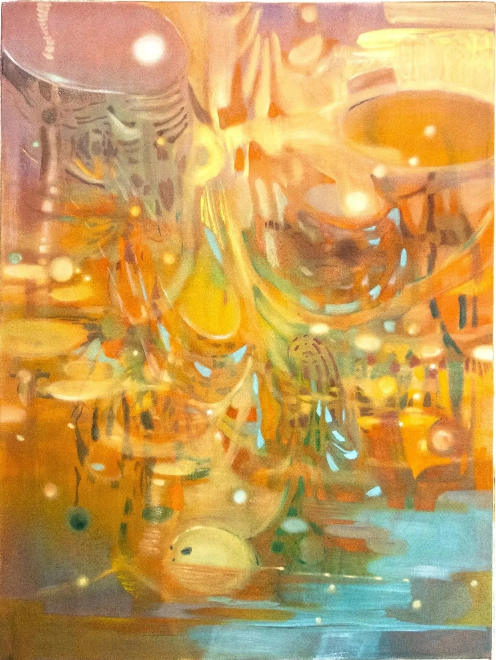 At the Hour of the Shimmering Sunset, 2026. Oil on linen, 81 x 61 cm