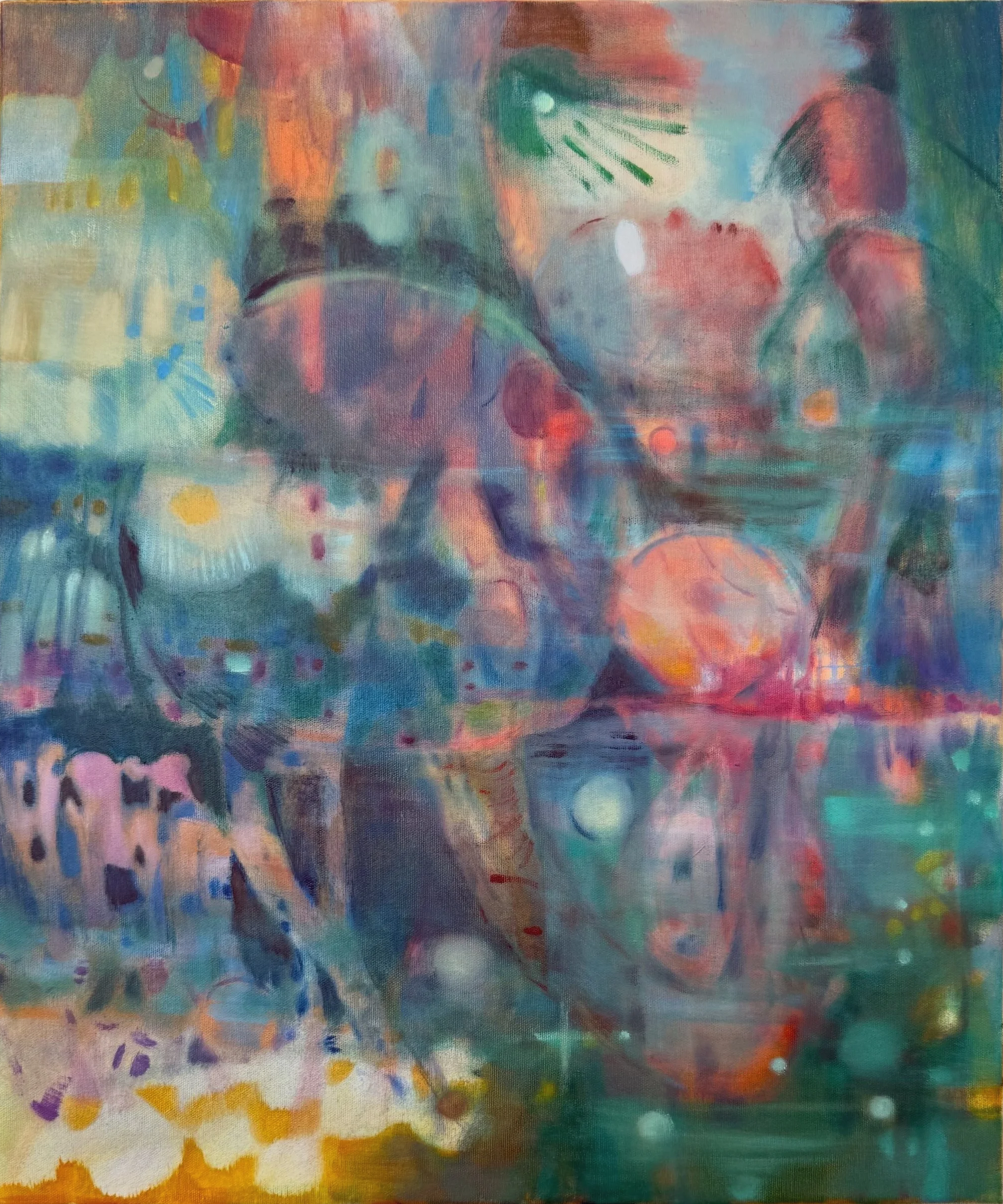 Between the Seen and the Unseen, 2026, Oil on canvas, 80 x 60 cm