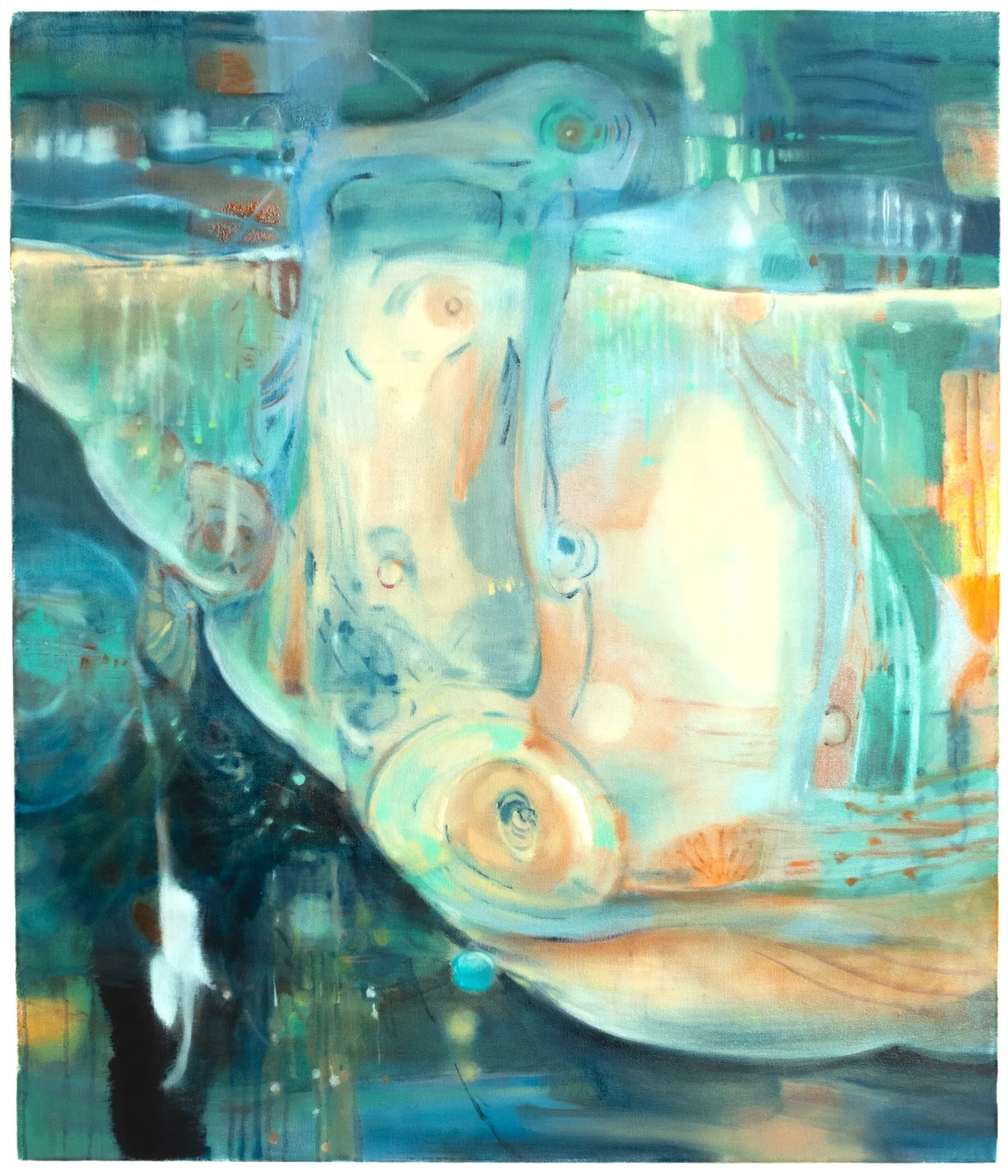 Signals, 2026, Oil on canvas, 80 x 60 cm