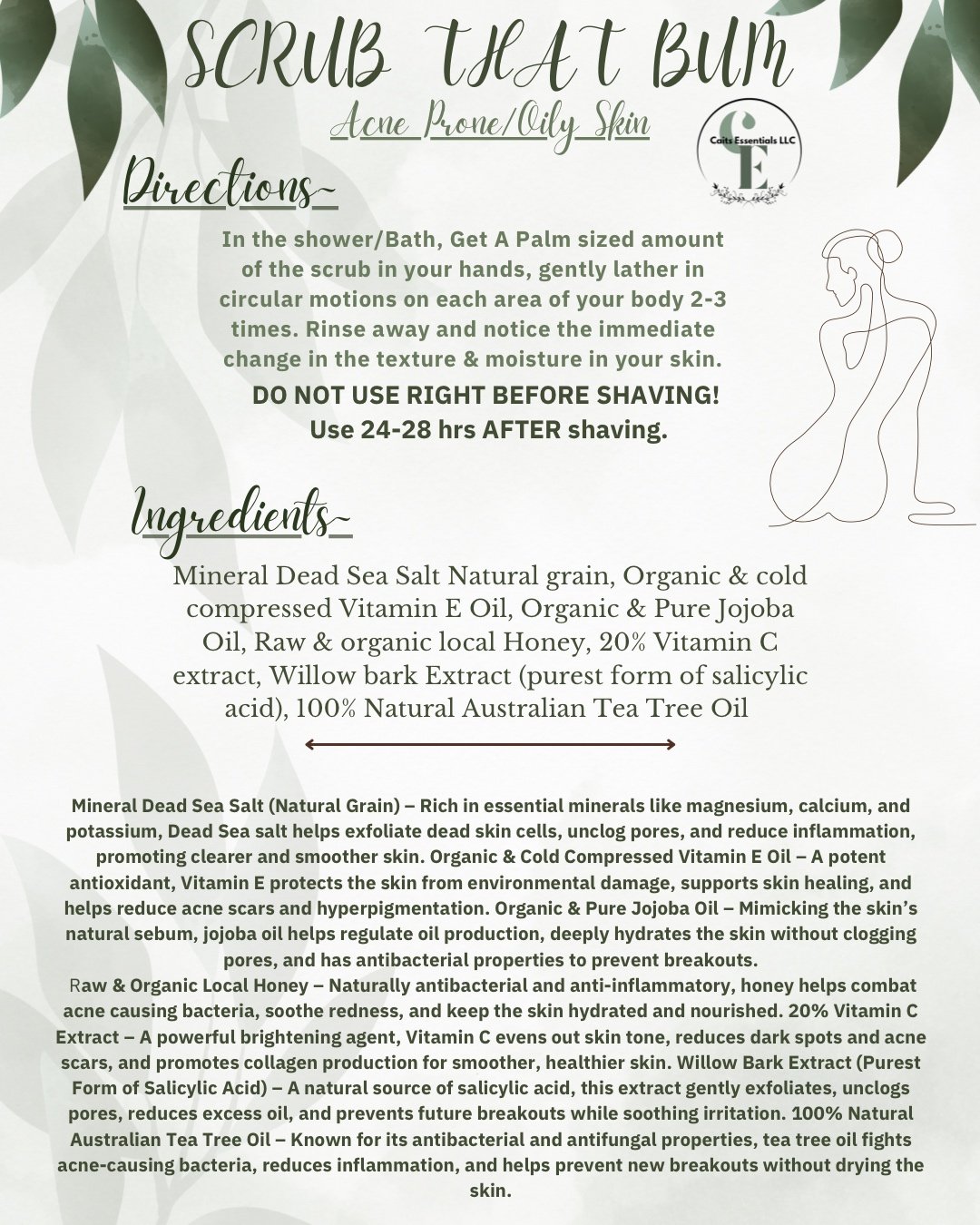 Scrub That Bum - Oily/Acne Prone Skin
