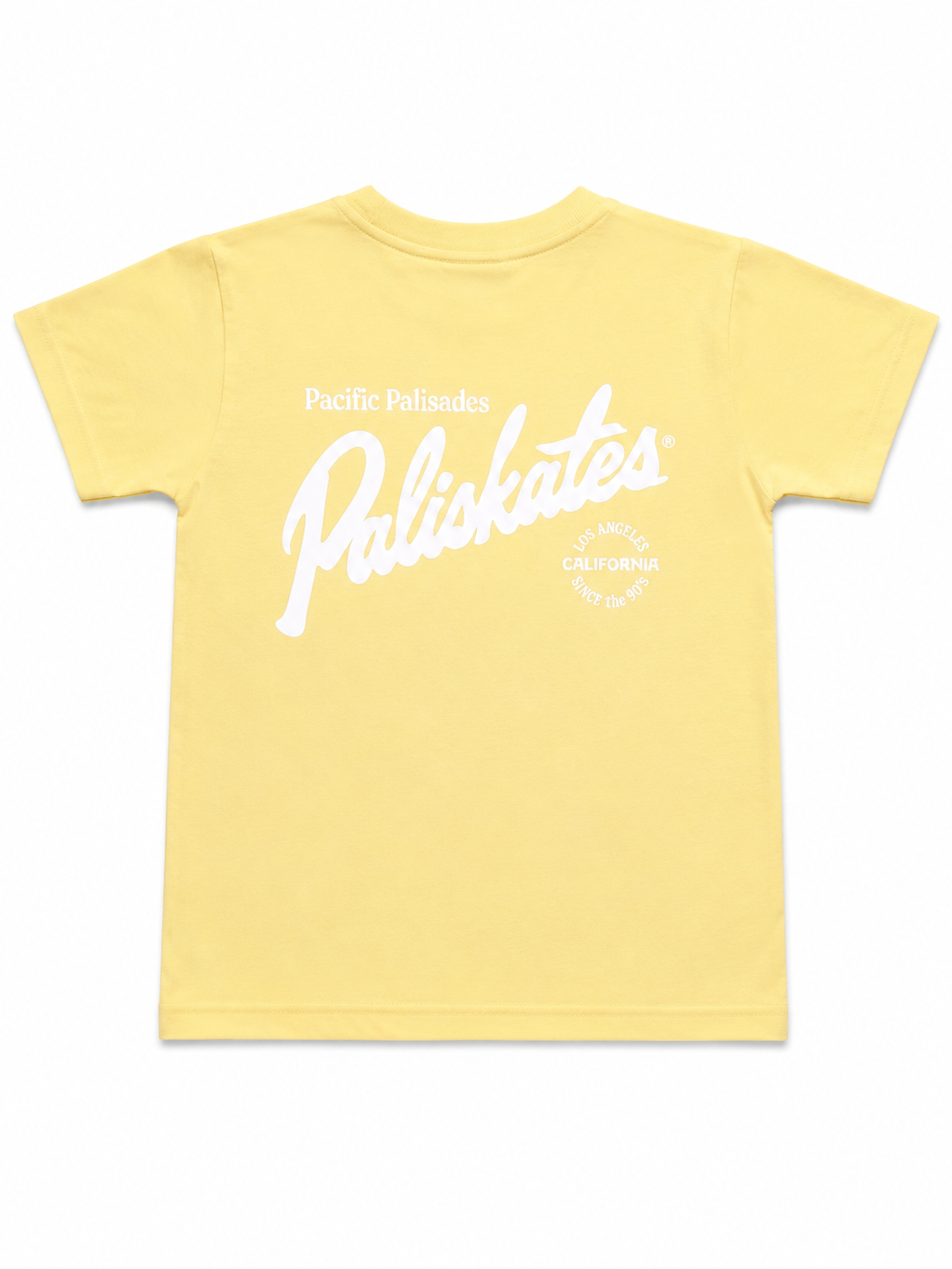 Youth Paliskates Script T-Shirt (Butter Yellow)