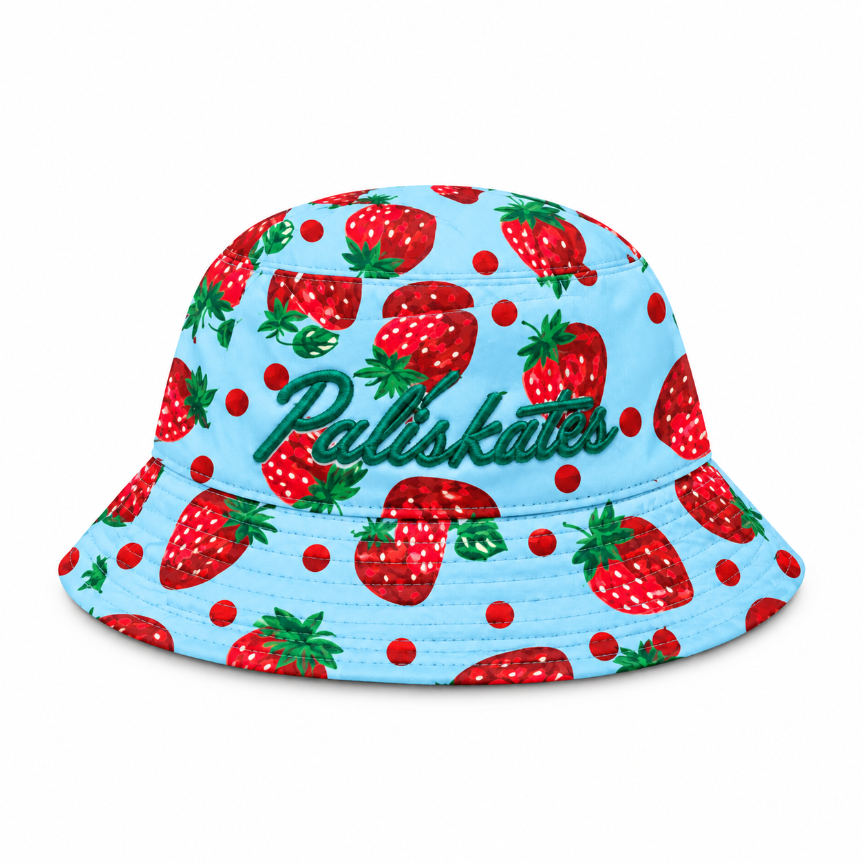 Youth Script Bucket Hat (Strawberry Blue)
