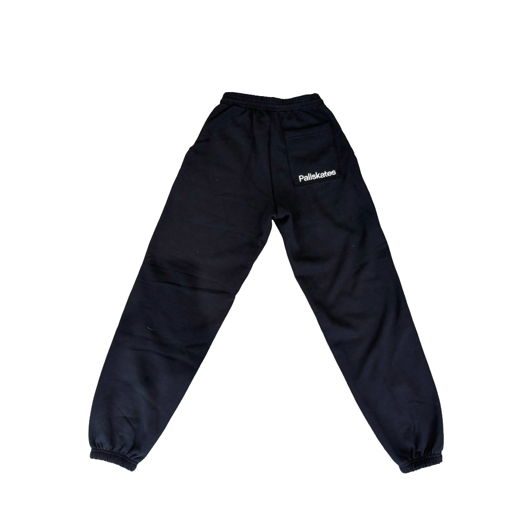 Paliskates Embroidered Cuff Sweatpants (Black)