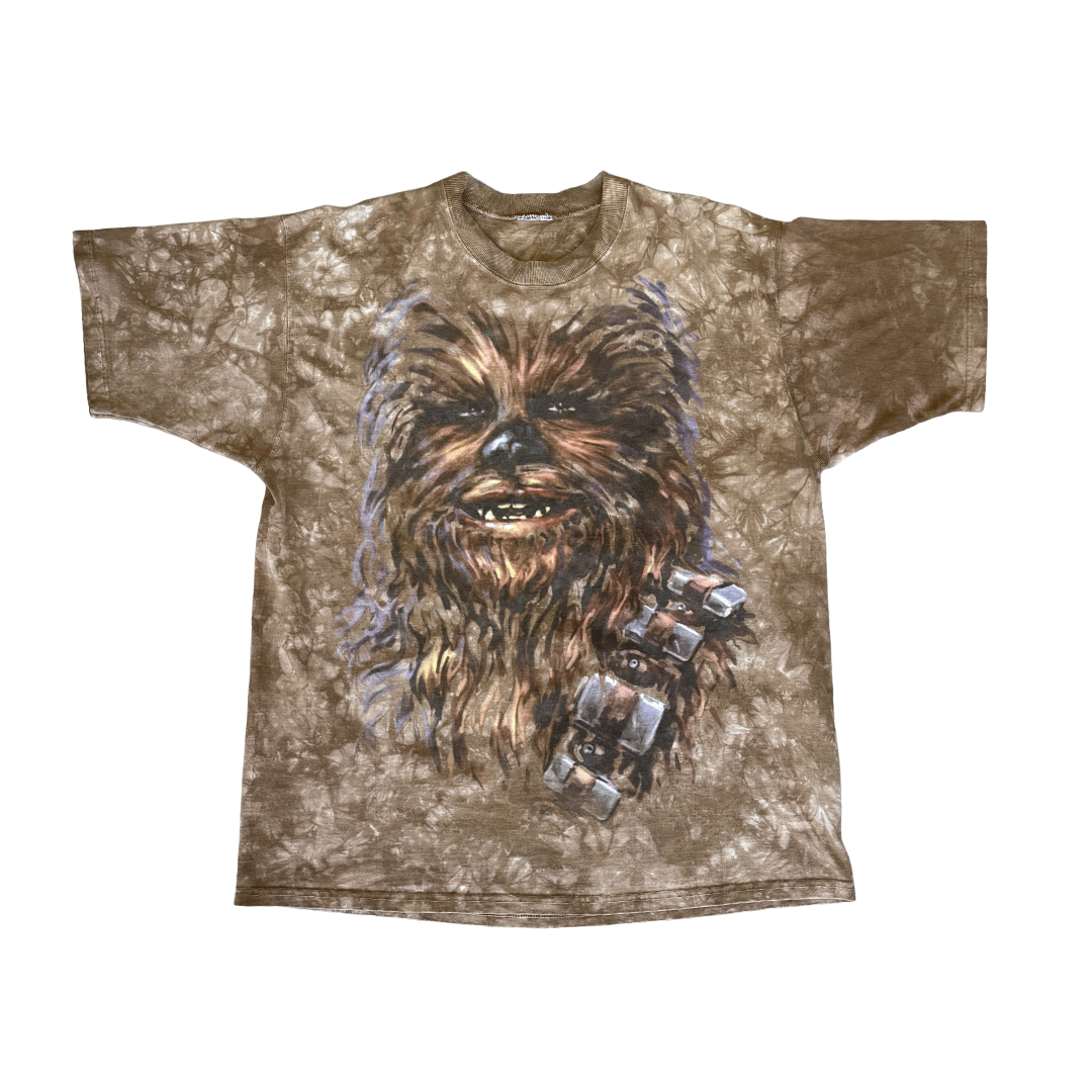 GBV 1997 Star Wars Liquid Blue Chewbaka T-Shirt
