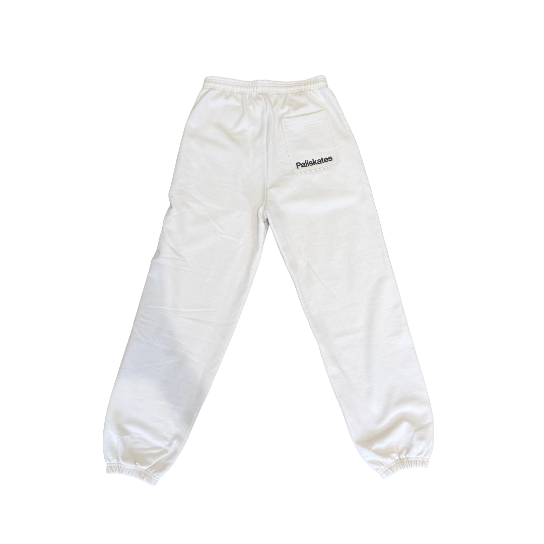 Paliskates Embroidered Cuff Sweatpants (Cream)