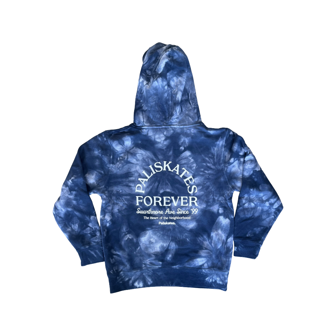 Youth Paliskates Forever Hoodie (Tie Dye Navy)