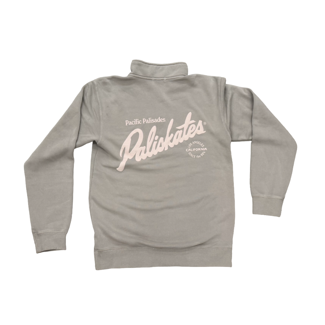 Paliskates Script Quarter Zip (Cement)