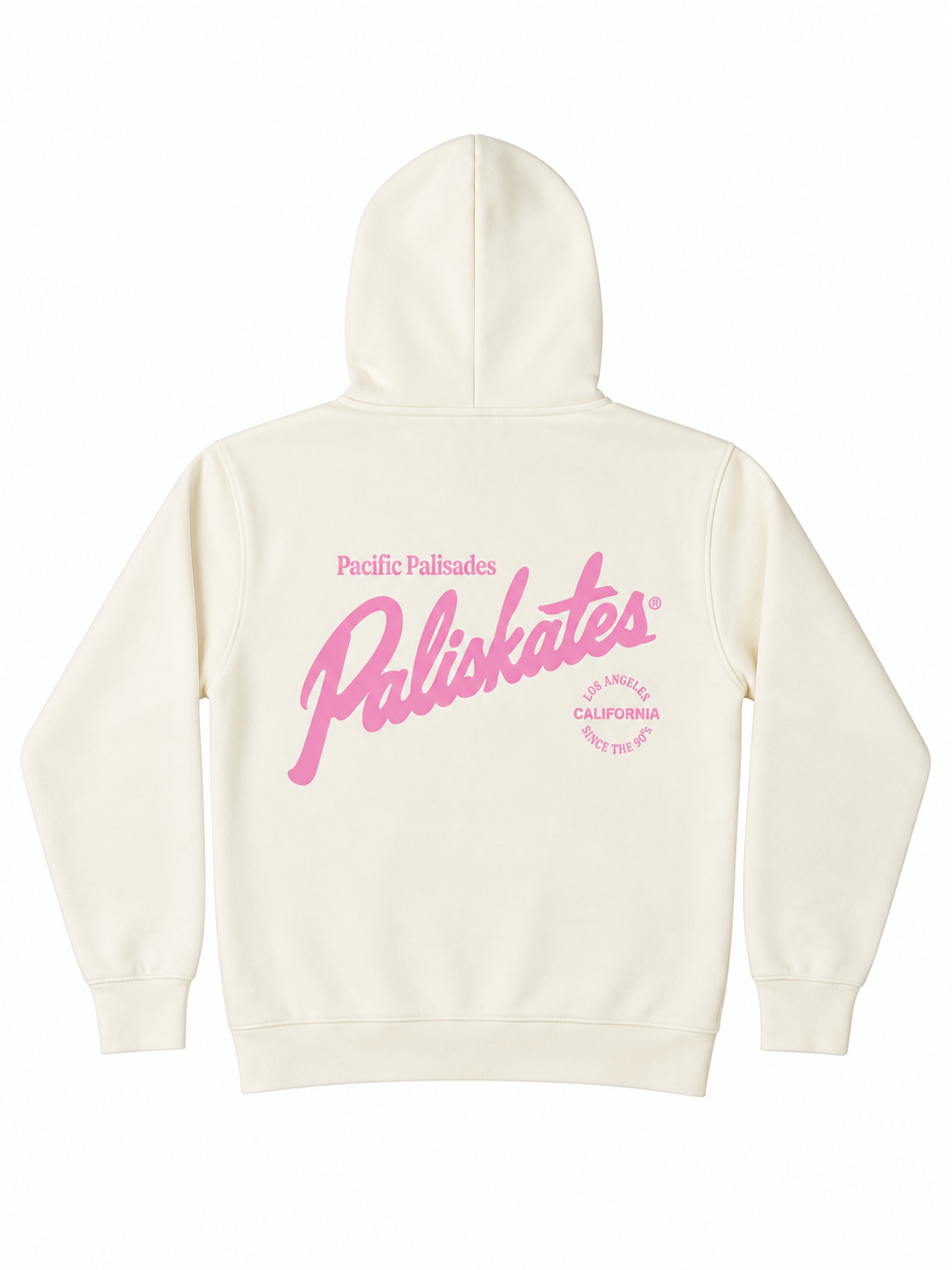 Paliskates Script Hoodie (Bone/Pink)