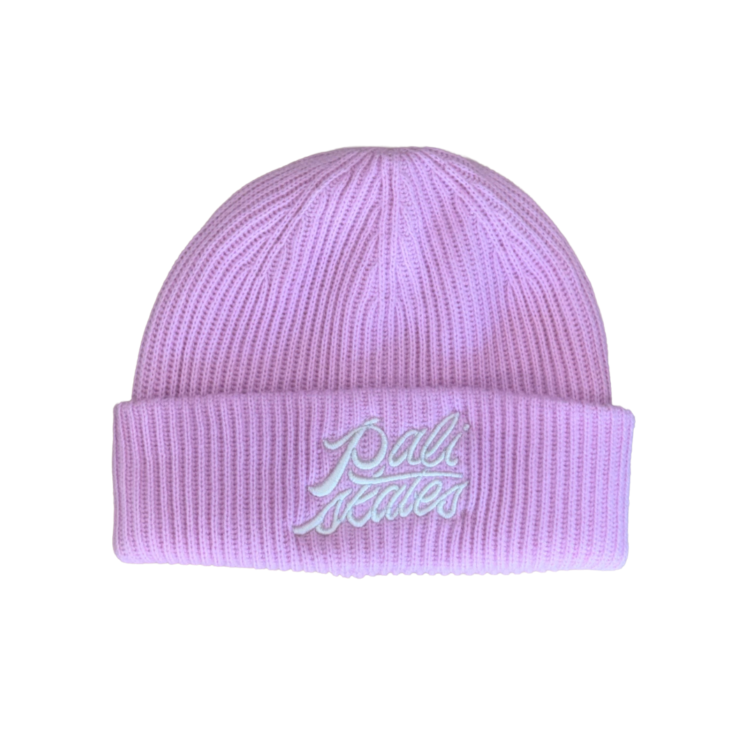 Paliskates Script Pink Knit Beanie