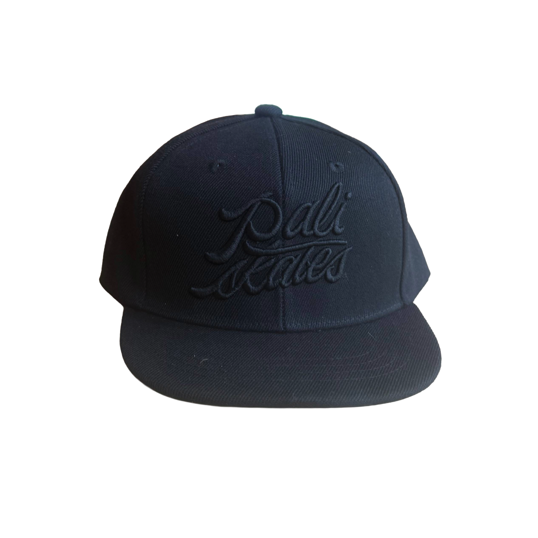 Youth Paliskates Script Black Snapback Hat