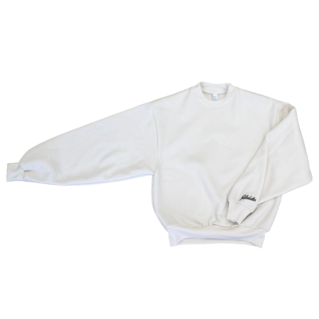 Paliskates Embroidered Crewneck Cream