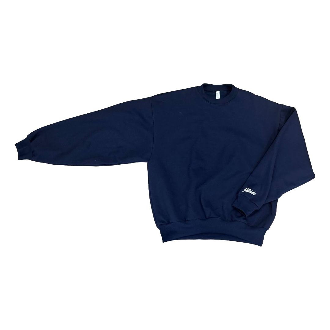 Paliskates Embroidered Crewneck Navy