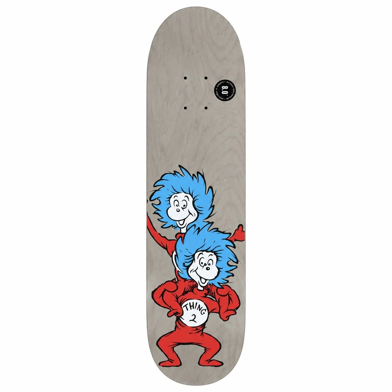 Almost Skateboards x Dr. Seuss "Thing Stacked" Deck