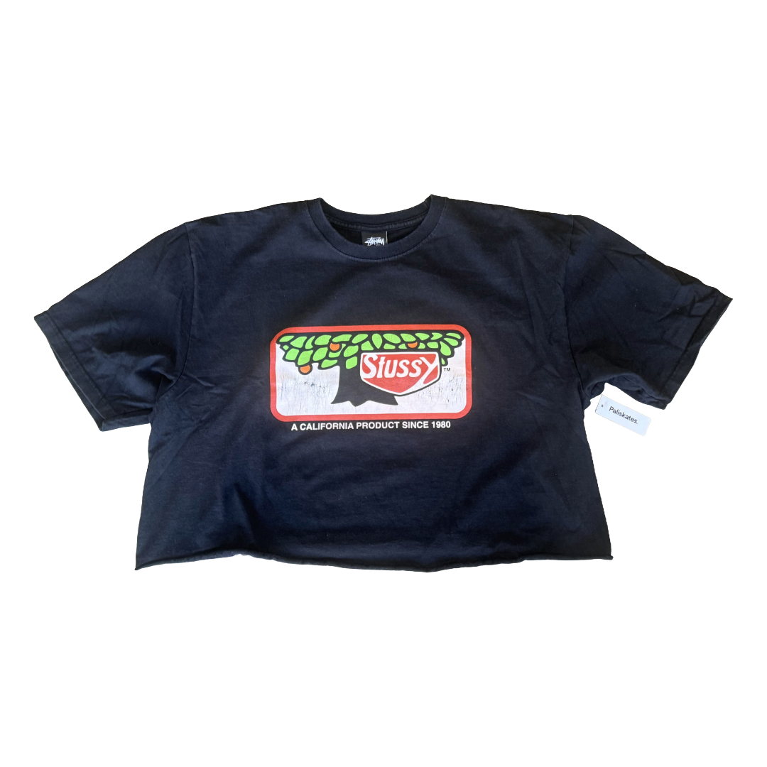 GBV Stussy Kebler Spoof Cropped T-Shirt