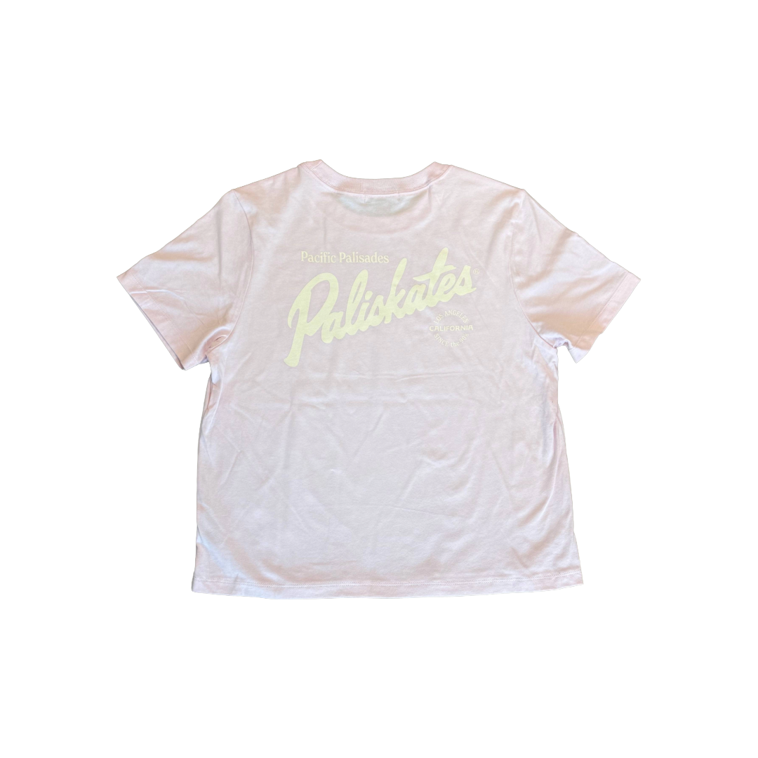 Paliskates Script Boxy T-Shirt (Light Pink)