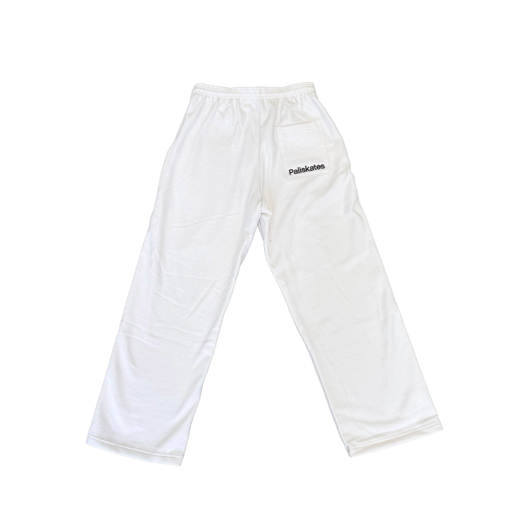 Paliskates Embroidered Open Sweatpants (Cream)
