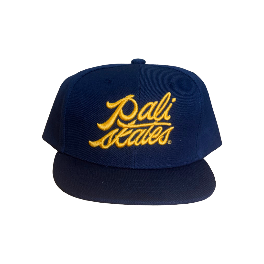 Youth Paliskates Script Navy Snapback Hat