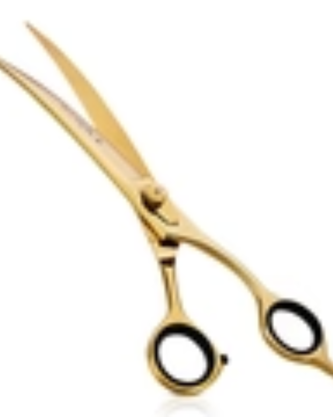 Regale Professional 9.5-inch Curved Afro and Beard Barber Shears - Gold Finish
