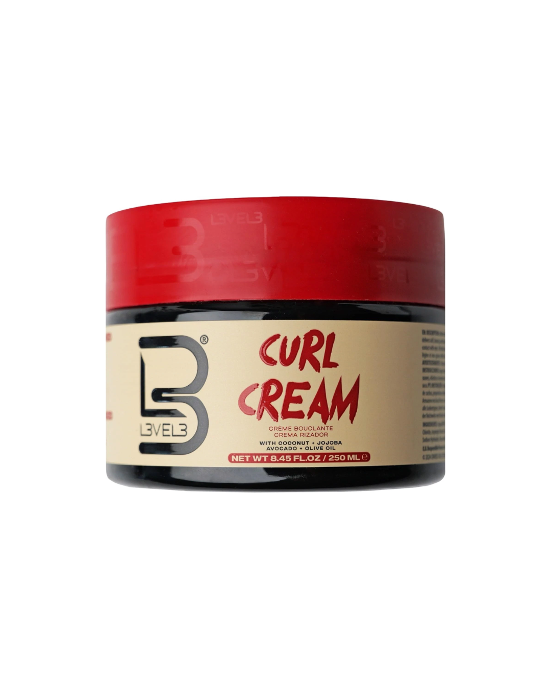 Level 3 Hydrating Curl Cream - With Coconut and Jojoba Oil