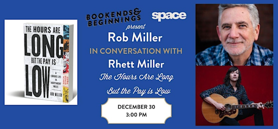 Image for Rob Miller and Rhett Miller discussion at SPACE in Evanston