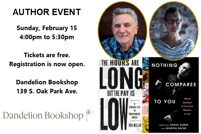 Dandelion Bookshop Author Event