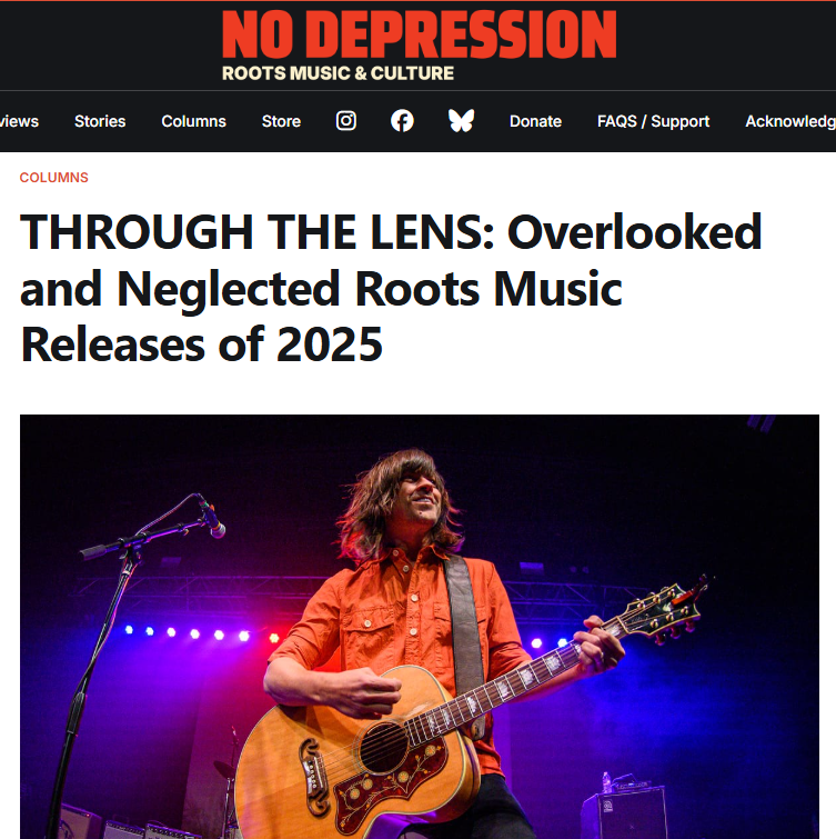 No Depression article website page with image of Rhrett Miller