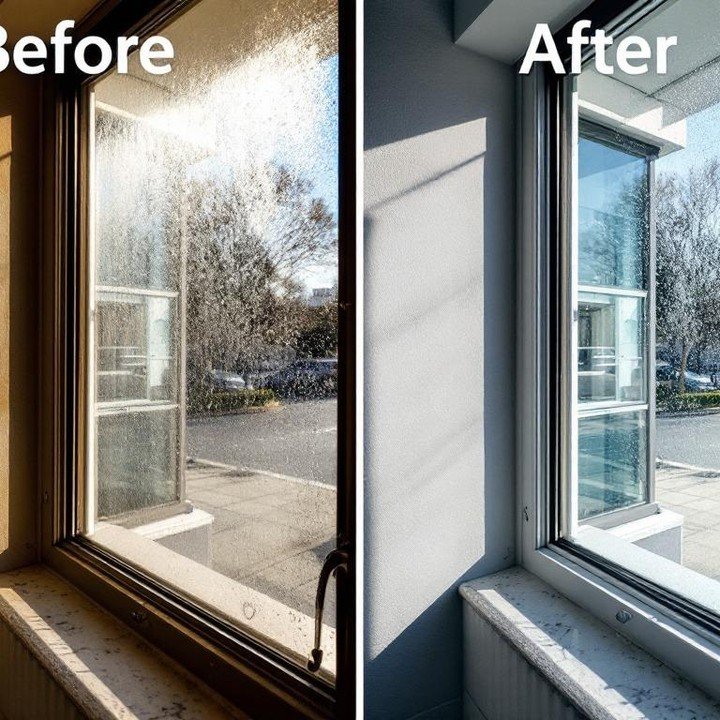 Slide 1: &quot;🚿✨ Ready for a jaw-dropping transformation? Say goodbye to streaks and hello to sparkle!&quot;

Slide 2: &quot;Before: 🫣 Dirty, streaky, and dull windows blocking your sunshine.&quot;

Slide 3: &quot;After: 🌞 Crystal-clear windows l