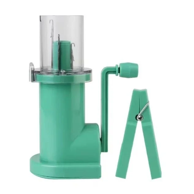 Tricoteuse à icord à manivelle couleur vert