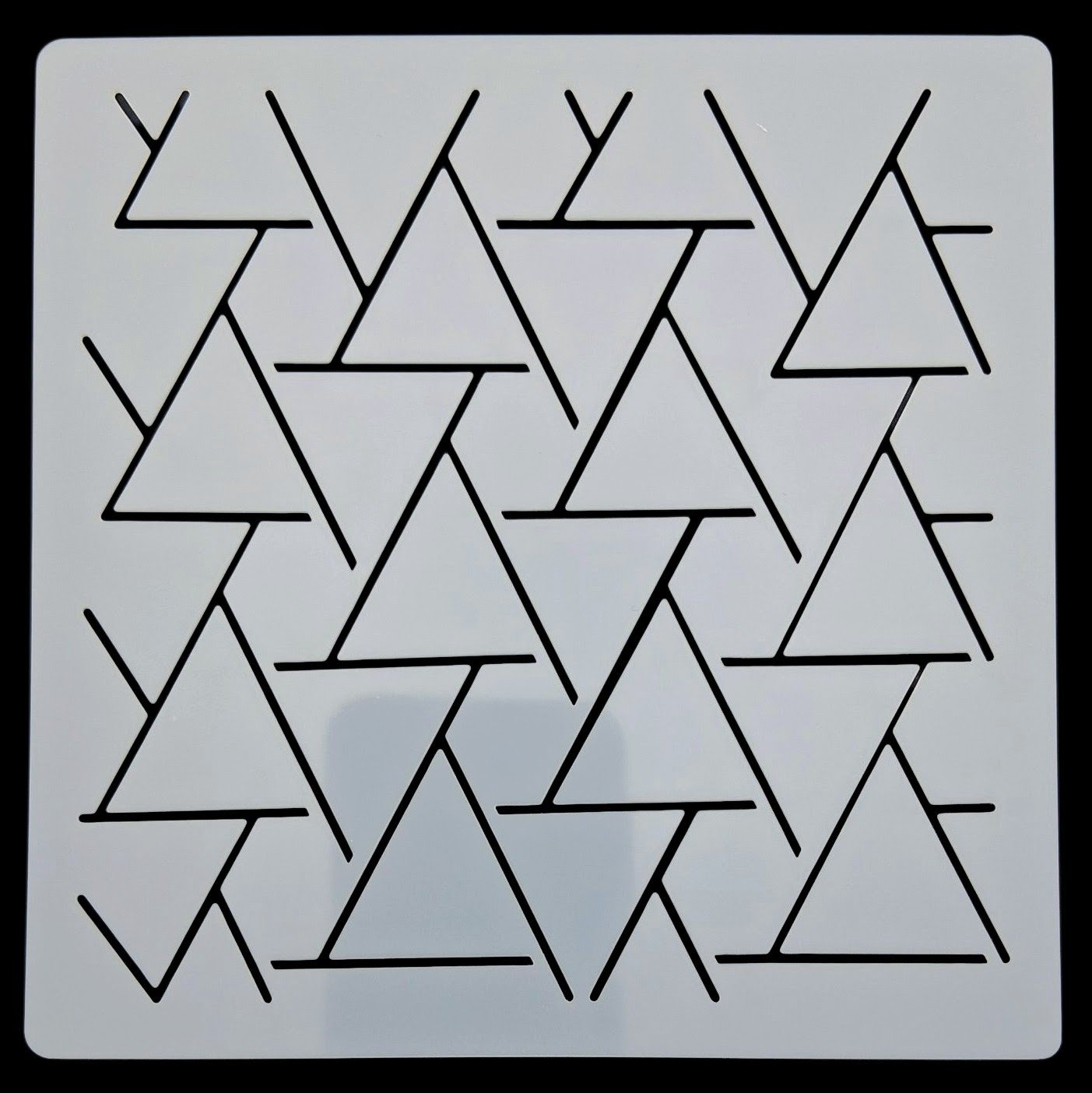 Pochoir carré en plastique pour sashiko square plastic stencil