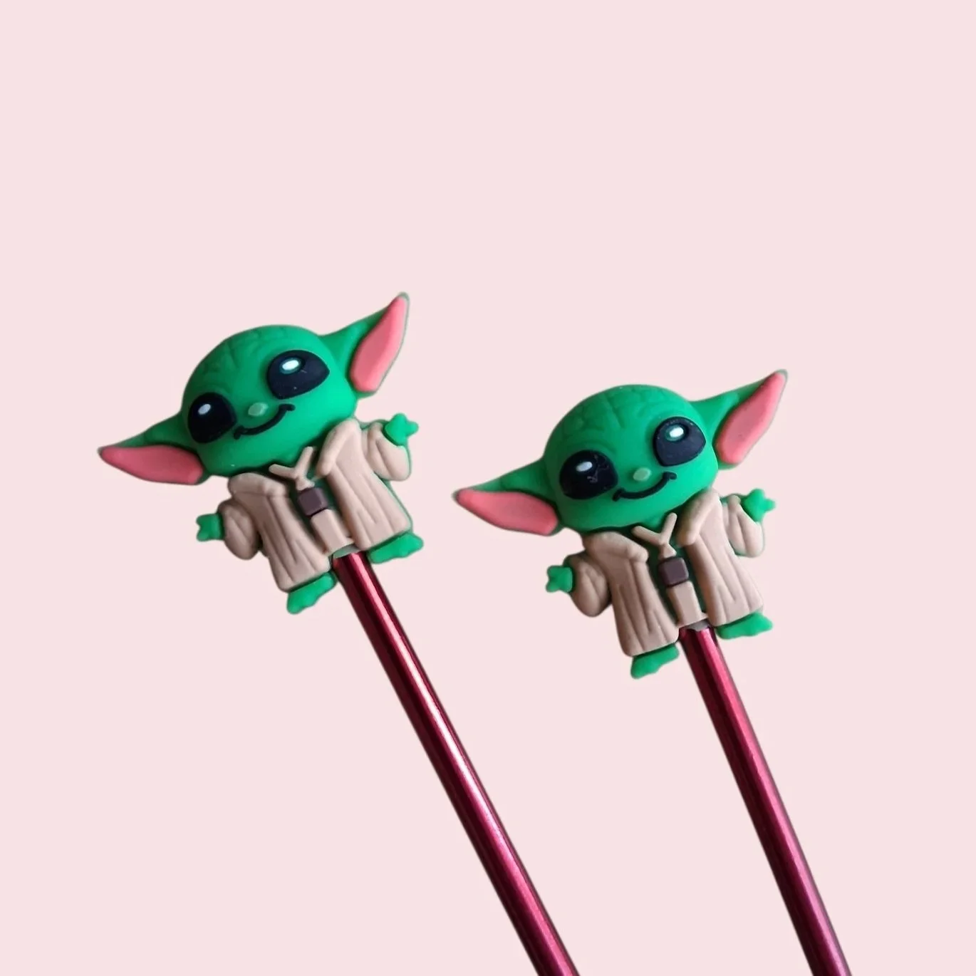 Embouts en silicone 3D pour aiguilles à tricoter bb Yoda