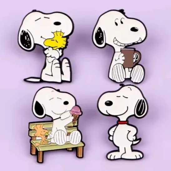 Épinglettes émaillées Snoopy Woodstock Peanuts pinpin
