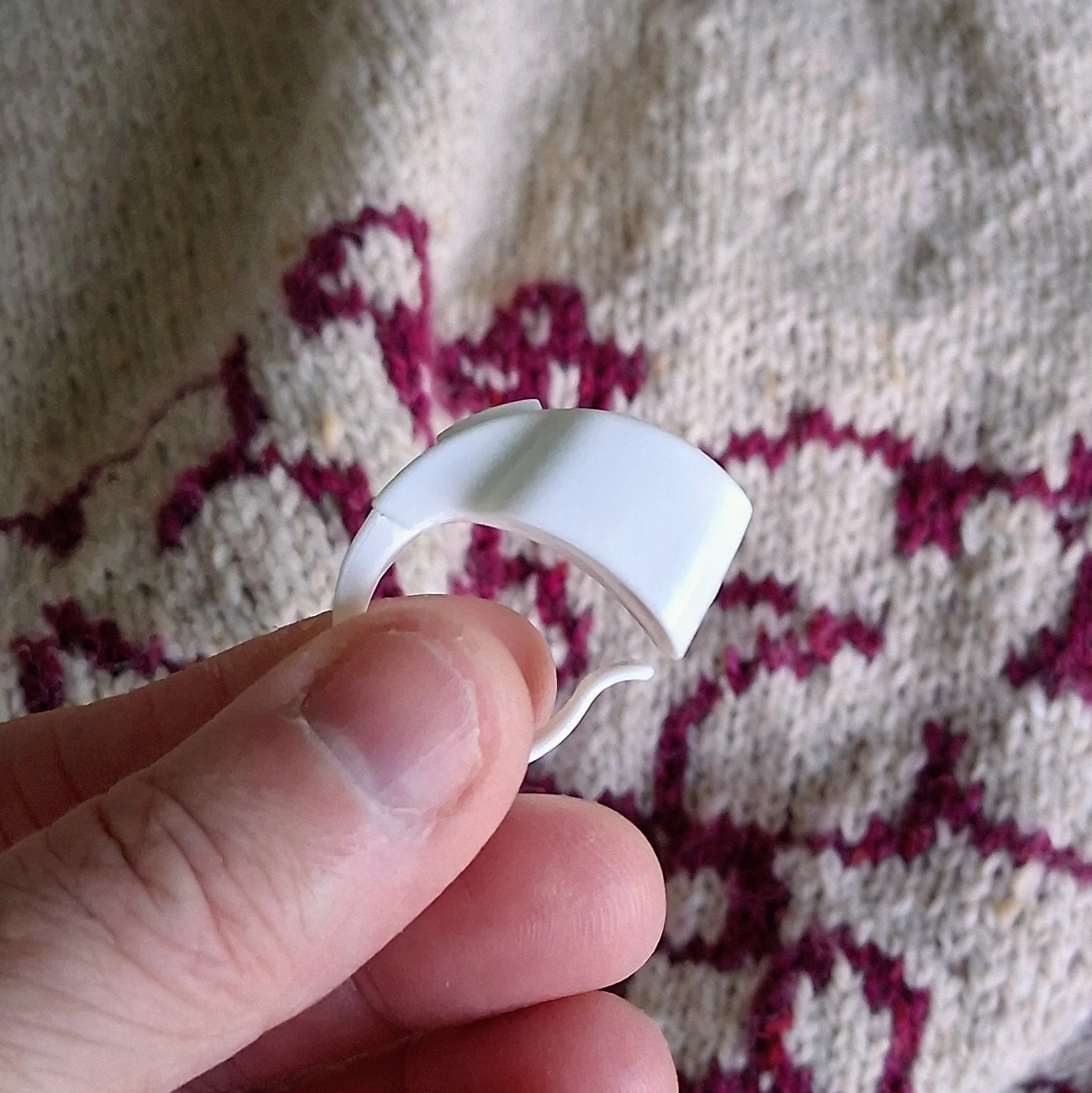 Compteur de rang digital pour tricot – bague ajustable colorée