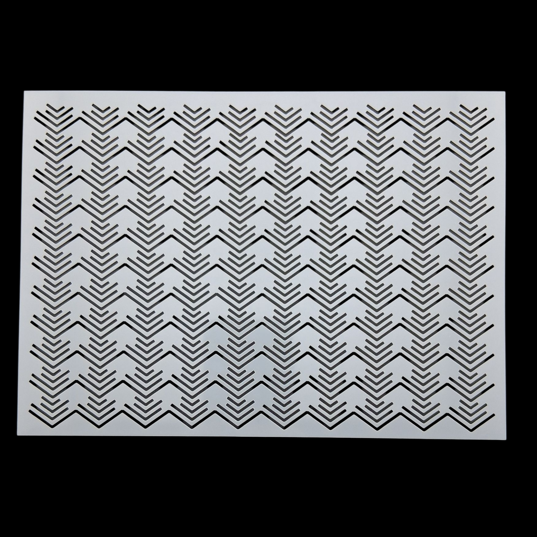 Pochoir en plastique rectangle à sashiko  plastic stencil