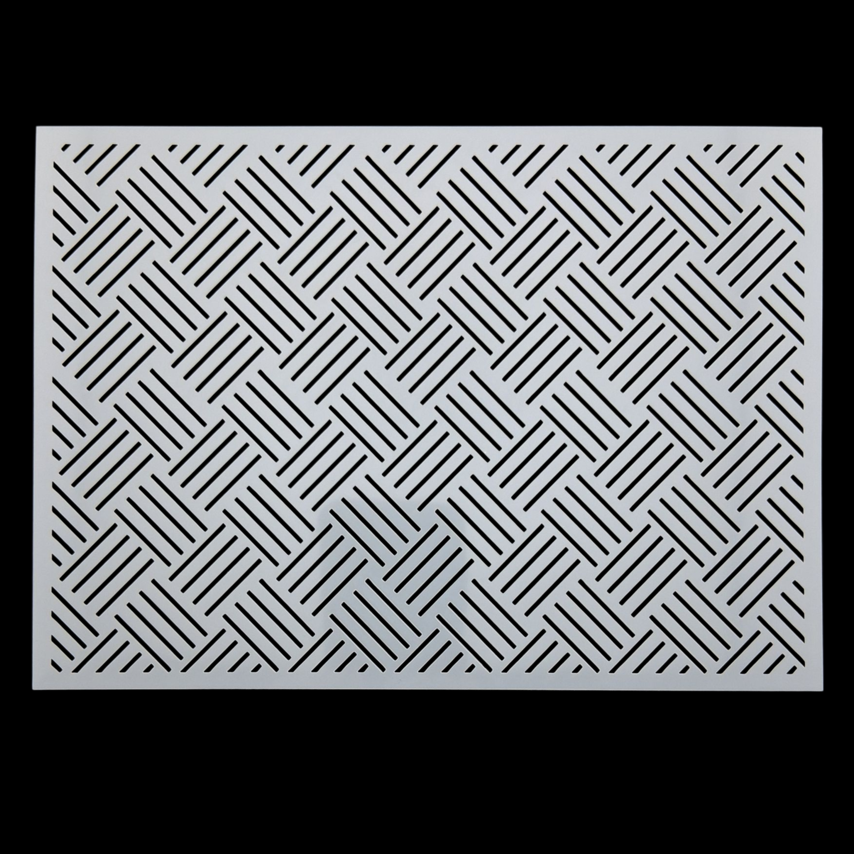 Pochoir en plastique rectangle à sashiko  plastic stencil