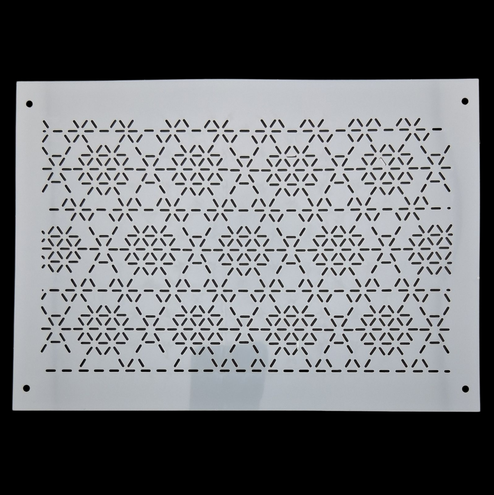 Pochoir en plastique rectangle à sashiko  plastic stencil