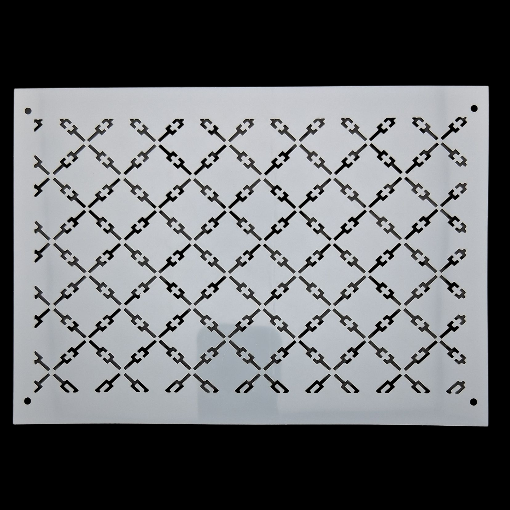 Pochoir en plastique rectangle à sashiko  plastic stencil