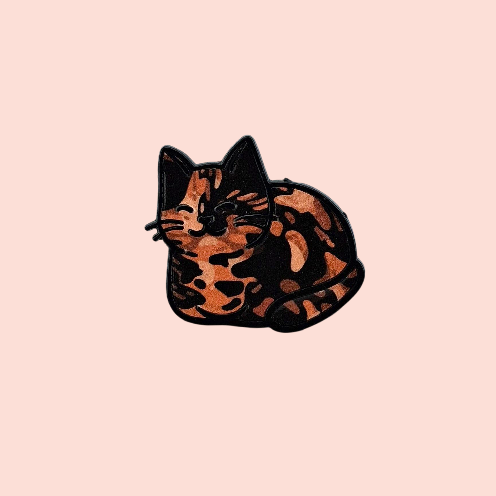 Aimant à aiguilles chat écaille de tortue tortoiseshell cat needle minder