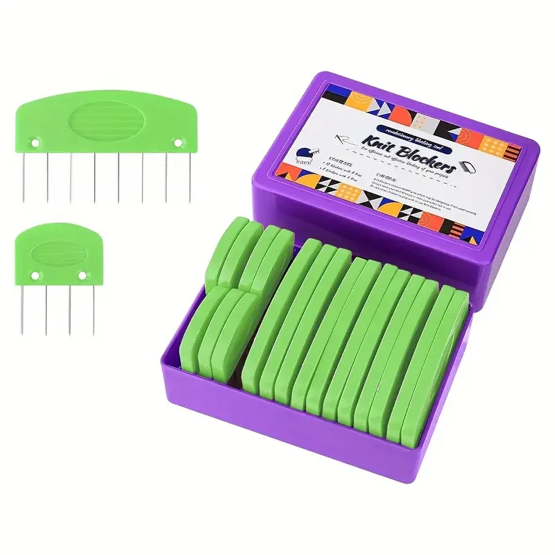 Peignes à bloquer – Ensemble de 20 pièces pour tricot & crochet