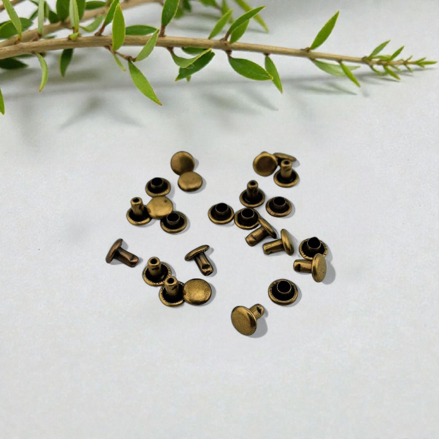 Rivets bronze antique pour étiquettes labels studs